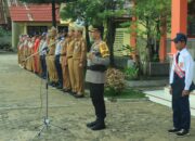 Kapolres Tubaba Bersama Forkopimda Ikuti Upacara Bendera di SMPN-6