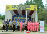 Kapolres Tubaba Bersama Bhayangkari Kunjungi Pos Pam Natal dan Tahun Baru