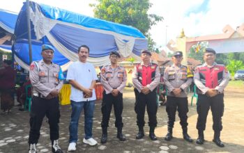 Polsek Tulang bawang tengah Polres Tubaba Lakukan Pengamanan Hari Tri Suci Waisak