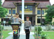 Kapolres Tubaba Pimpin Upacara Sertijab Kabag OPS, Kasat Samapta, Itelkam dan Kapolsek Lambu Kibang