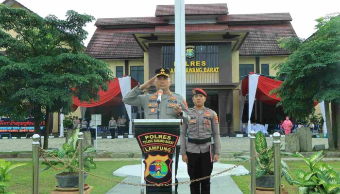 Kapolres Tubaba Pimpin Upacara Kenaikan Pangkat Periode 1 Juli 2025