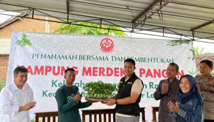 Komunitas Merdeka Pangan Indonesia dan Pemkot Bandar Lampung Resmikan Kampung Merdeka Pangan di Penengahan Raya