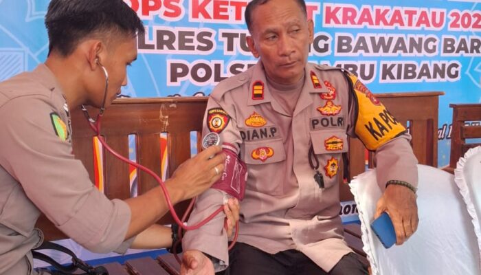 Si Dokkes Polres Tubaba Gelar Patroli Kesehatan ke Pos Pengamanan Dalam OPS Ketupat Krakatau 2026