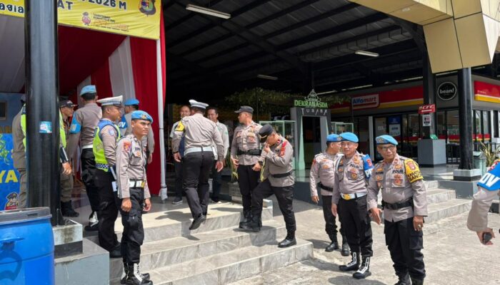 Divpropam Mabes Polri Cek Pos Pelayanan Rest Area KM 215B Trans Tol Sumatera