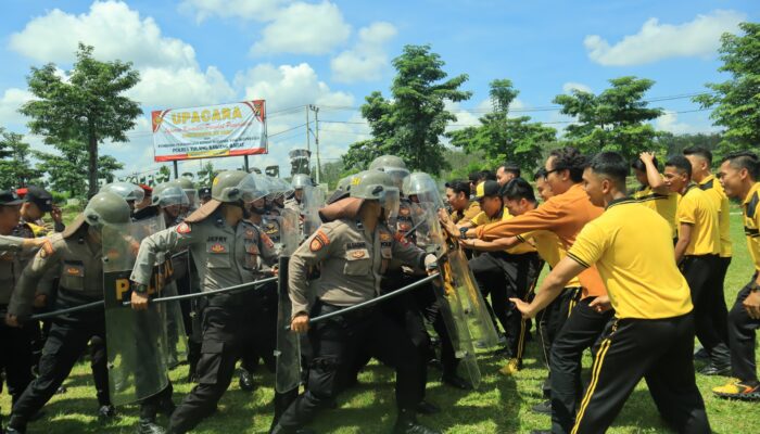 Polres Tubaba Tingkatkan Kemampuan dan Keterampilan Gelar Latihan Dalmas, Kesiapan Hadapi May Day 2026