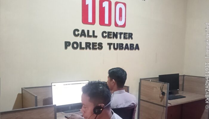 Polres Tubaba Sediakan Layanan Call Center 110 Bebas Pulsa Untuk Respon Cepat Keluhan Masyarakat