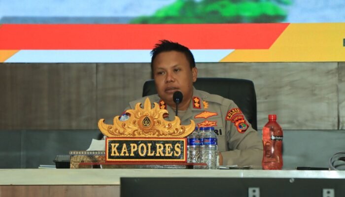 Kapolres Tubaba Perdana Pimpin Langsung Pelaksanaan Gelar Operasional Bulanan dan Pembinaan
