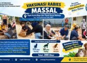 Lindungi Masyarakat Dari Rabies, Disnakeswan Tubaba Gelar Vaksinasi Rabies Masal